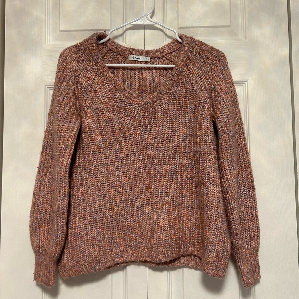 Reitmans Colorful V-Neck Comfy Sweater Women’s Size XS